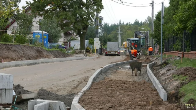 Tczew - Rokitki. Trwa przebudowa ulicy Leśnej