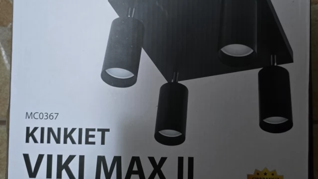 Tczew - Lampa Sufitowa LED Kinkiet 4X GU10 CZARNA PREMIUM