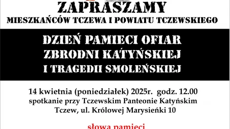 Tczew - Dzień Pamięci przy tczewskim Panteonie Katyńskim
