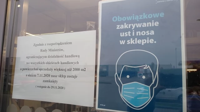Tczew - Nowe obostrzenia już obowiązują. Część sklepów zamknięta