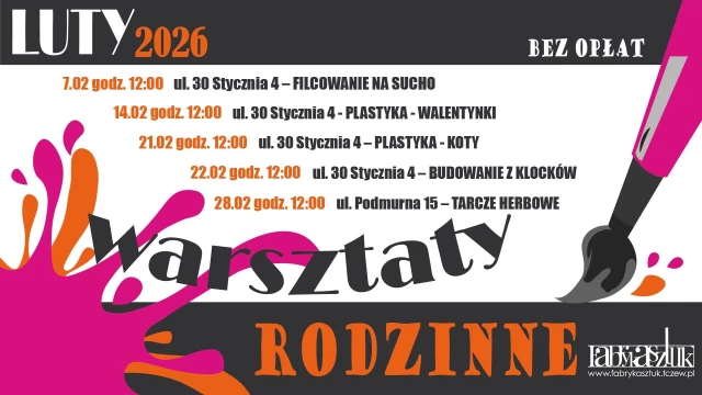 Tczew - Rodzinne warsztaty w Fabryce Sztuk