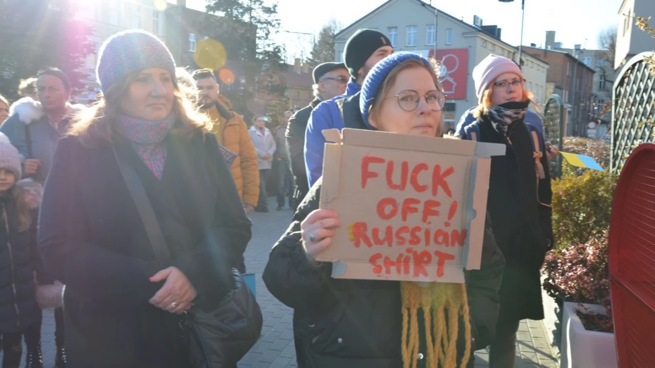 Tczew - Polacy i Ukraińcy ramię w ramię przeciw rosyjskiej agresji