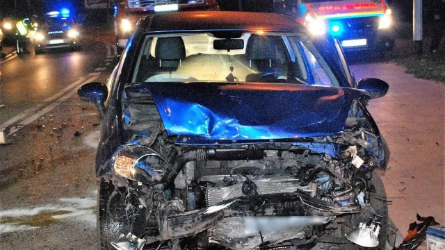 Tczew - Trzy osoby w szpitalu po wypadku w Szpęgawie. Sprawca miał 2,5 promila