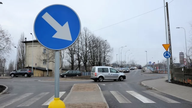 Tczew - Nowe rondo po odbiorze technicznym