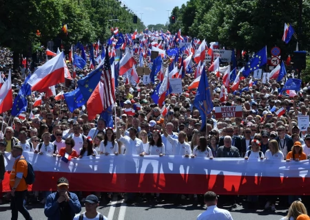 Tczew - Tczewianie na marszu w Warszawie