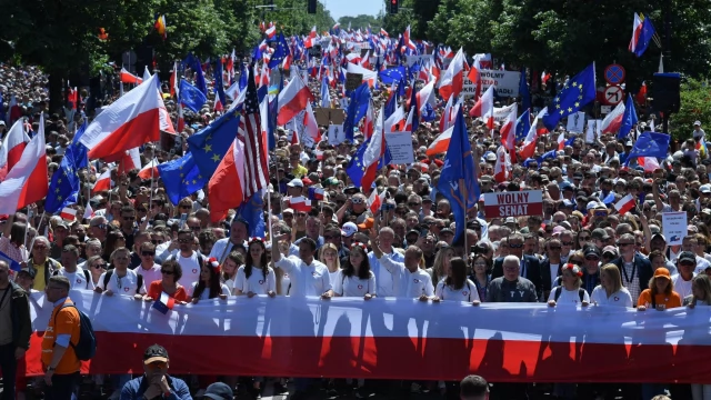 Tczew - Tczewianie na marszu w Warszawie