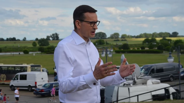 Tczew - Mateusz Morawiecki z wizytą w Tczewie - "Ten most będzie perłą historii"
