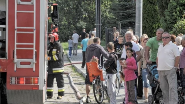 Tczew - Spłonął budynek gospodarczy przy ul. Wyspiańskiego