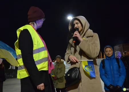 Tczew - Antywojenna demonstracja przeszła ulicami Tczewa