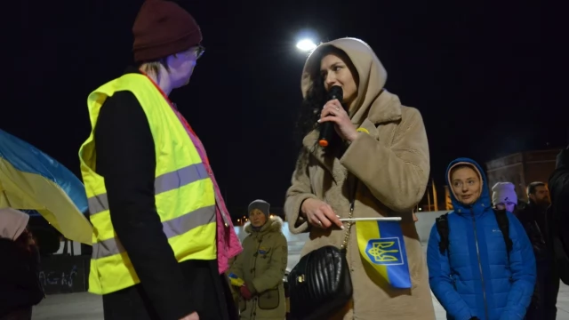 Tczew - Antywojenna demonstracja przeszła ulicami Tczewa