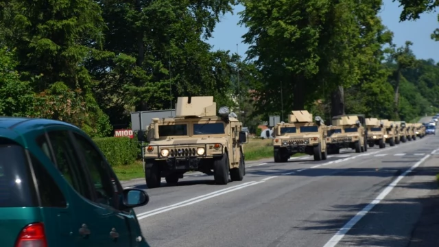 Tczew - Konwoje amerykańskich żołnierzy na drogach powiatu [FOTO]