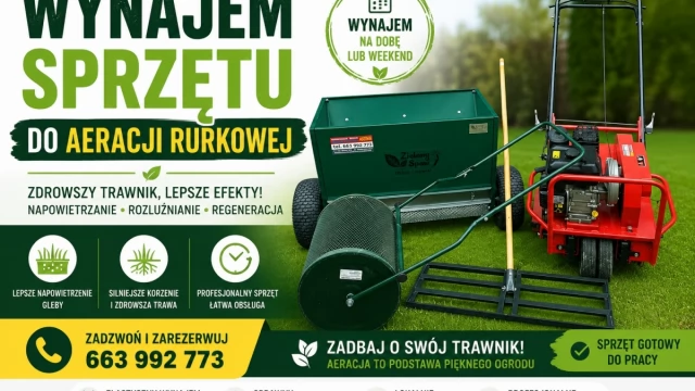 Tczew - Wertykulator aerator rurkowy posypywarka wynajem