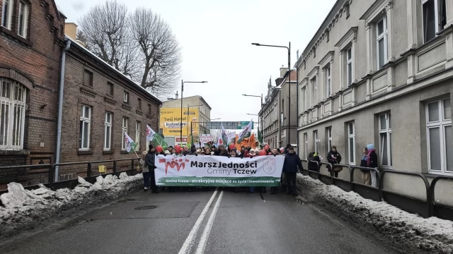 Tczew - Marsz Jedności Gminy Tczew przeszedł ulicami Tczewa