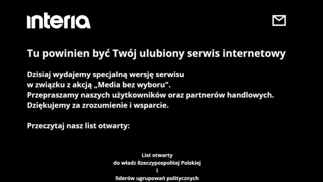 Tczew - Wielki protest mediów przeciwko rządowemu pomysłowi. Dzień bez radia, telewizji, internetu