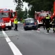 Tczew - Dachowanie w Rudnie. Kierowca stracił panowanie nad pojazdem podczas wyprzedzania