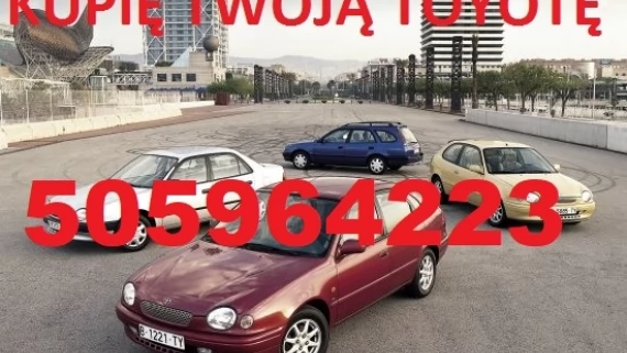 Tczew - Skup Aut t.505964223 Toyota Awensis, Corolla i inne