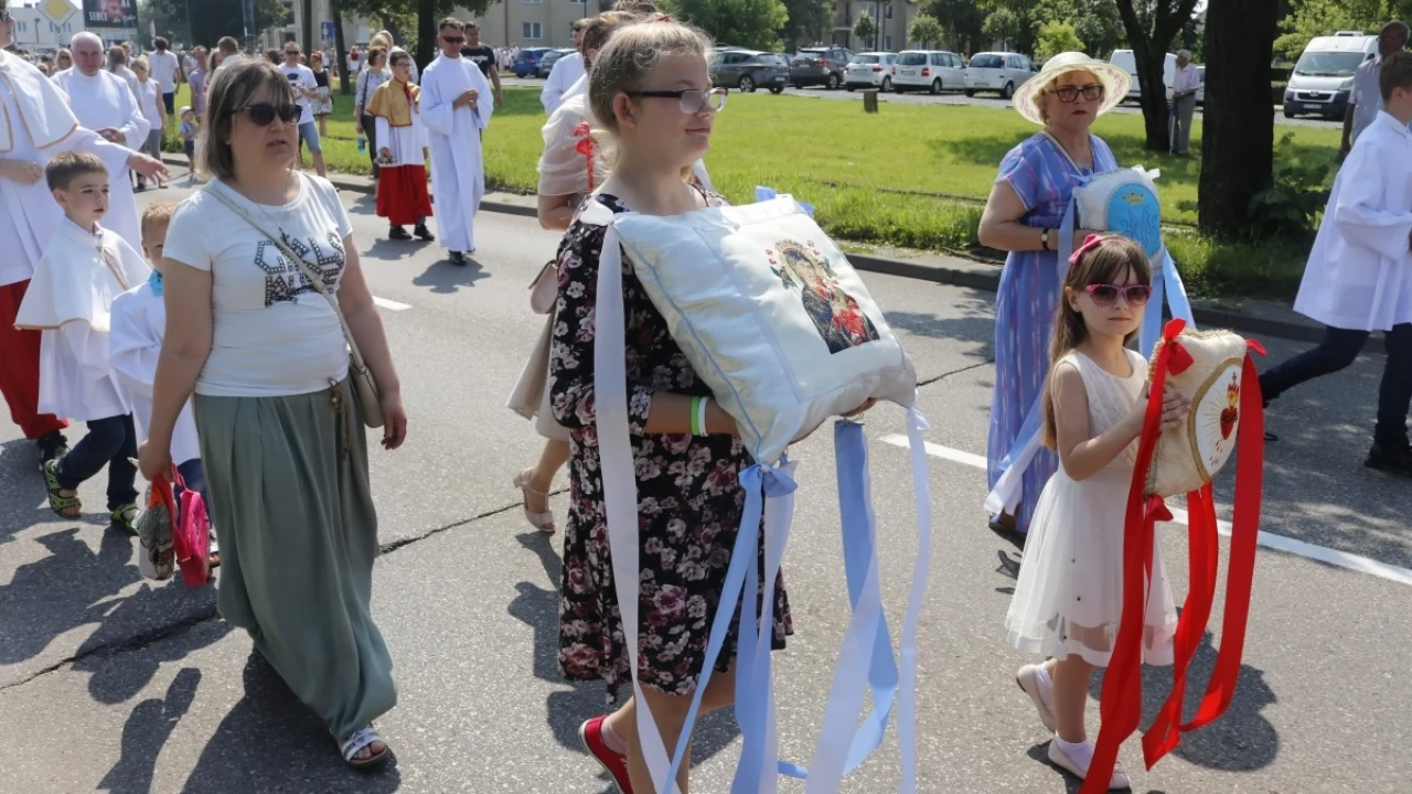 Tczew - Boże Ciało - procesja z Najświętszym Sakramentem