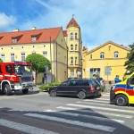 Tczew - Wypadek w Pelplinie. Poszkodowany motorowerzysta