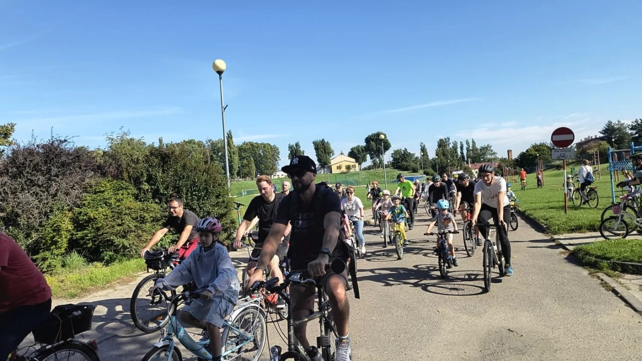 Tczew - Rowerzyści opanowali Tczew