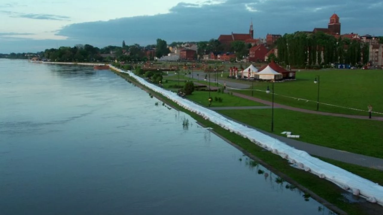 Tczew - Stan Wisły oraz przygotowania do nadejścia fali