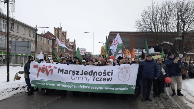 Tczew - Marsz Jedności Gminy Tczew przeszedł ulicami Tczewa