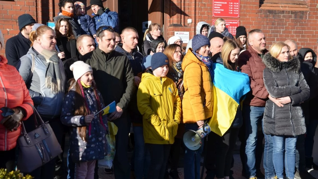 Tczew - Polacy i Ukraińcy ramię w ramię przeciw rosyjskiej agresji