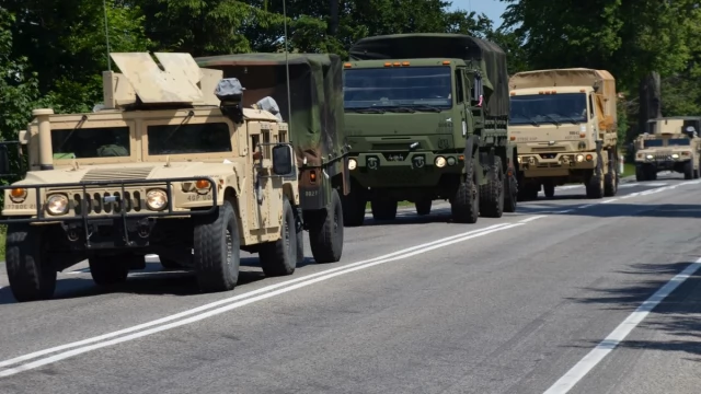 Tczew - Konwoje amerykańskich żołnierzy na drogach powiatu [FOTO]