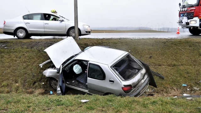 Tczew - Wypadek drogowy - jeden z kierowców nietrzeźwy