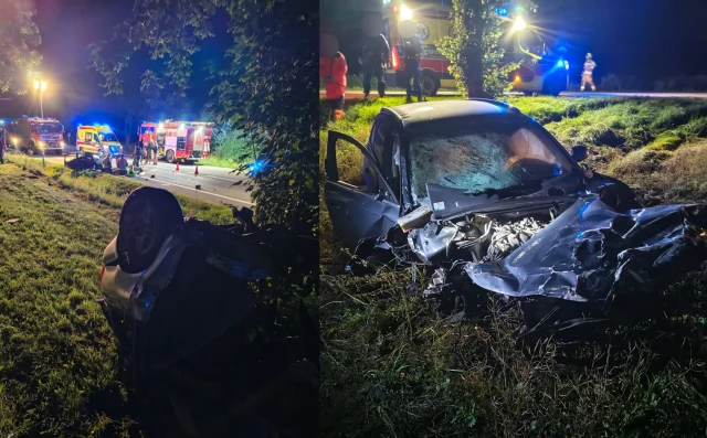 Tczew - Tragedia pod Tczewem. Dwie osoby nie żyją, a pięć zostało rannych (Aktualizacja)
