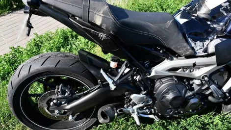 Tczew - Zdarzenie samochodu z motocyklem