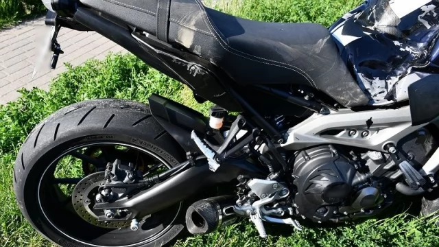 Tczew - Zdarzenie samochodu z motocyklem