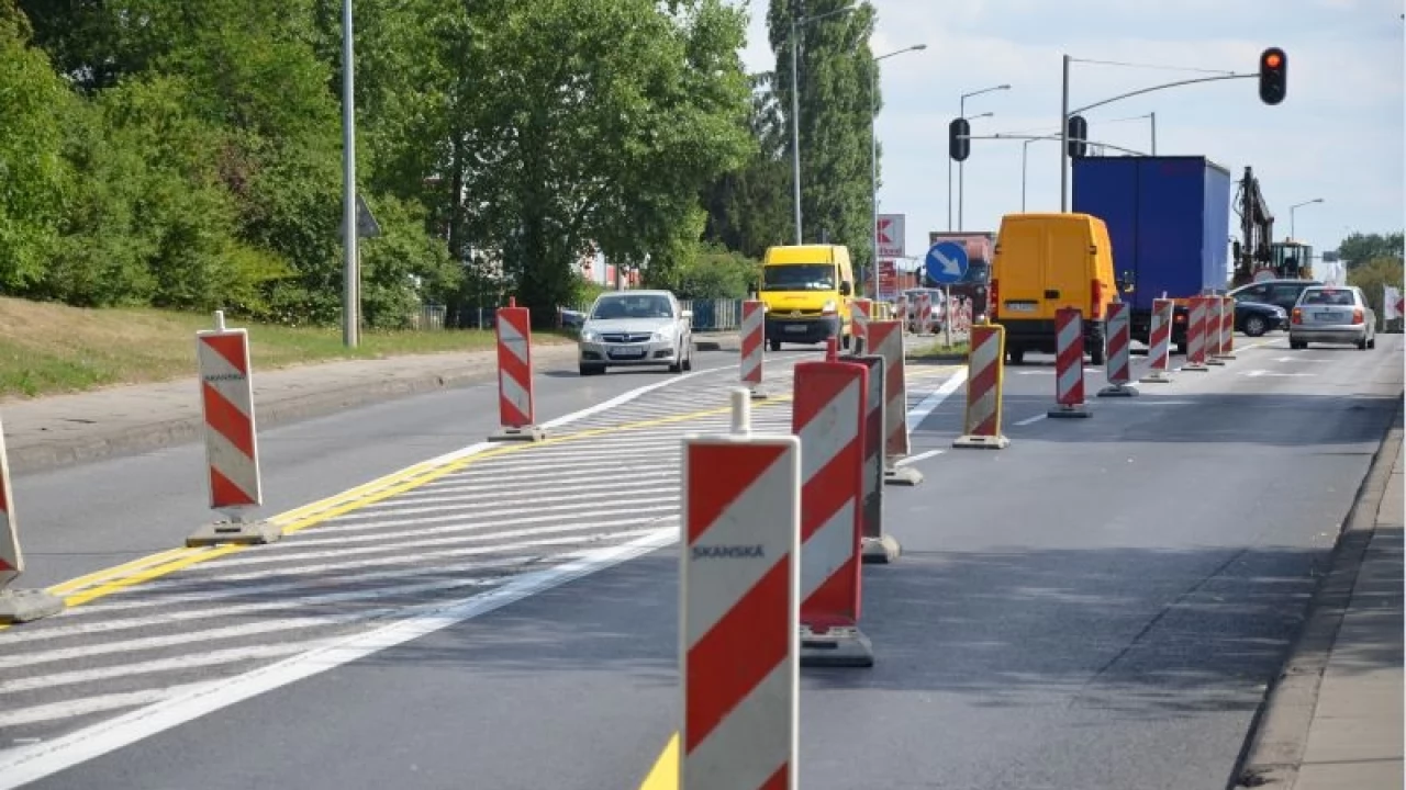 Tczew - Zamknięcie jezdni zachodniej dk 91