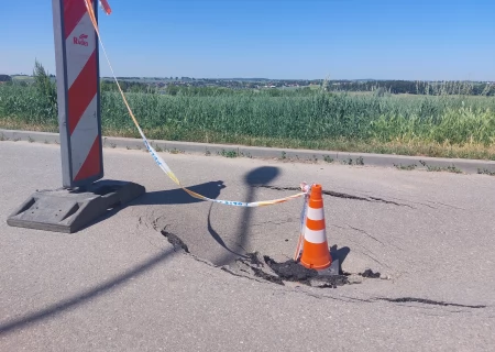 Tczew - Rokitki. Na Tczewskiej zapada się jezdnia