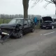 Tczew - Nietypowa kolizja w Bałdowie. Zderzyły się cztery volkswageny