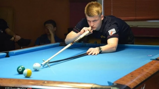 Tczew - MP Juniorów w bilard - Patryk Statkiewicz nagrodzony