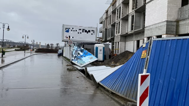 Tczew - Uwaga - bardzo mocno wieje! Może być niebezpiecznie