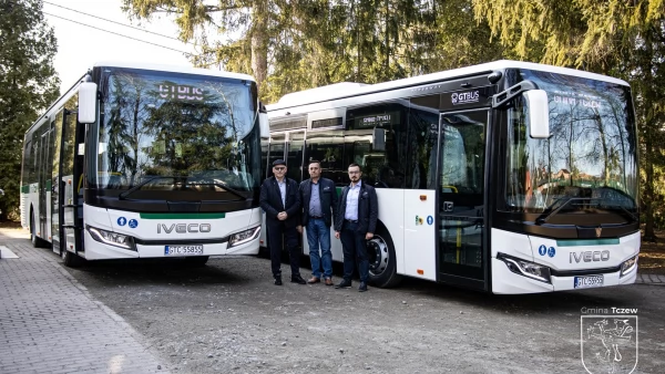 Tczew - Dwa nowe autobusy na ulicach gminy Tczew