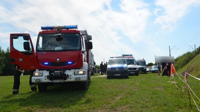 Tczew - Wypadek przy remoncie mostu! Zawaliło się rusztowanie - są ranni