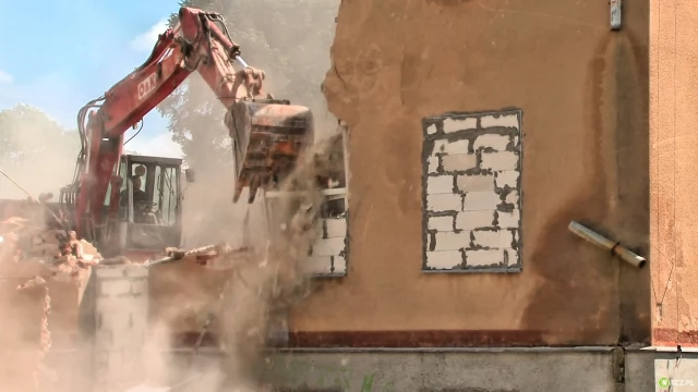 Tczew - Rozbiórka dawnego koszarowca