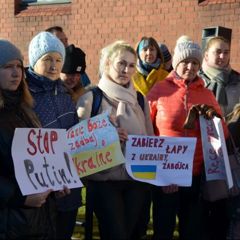 Tczew - Polacy i Ukraińcy ramię w ramię przeciw rosyjskiej agresji