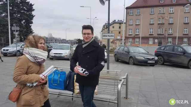 Tczew - Kampania "Kocham Polskę" w Tczewie - Patriotyzm na walentynki