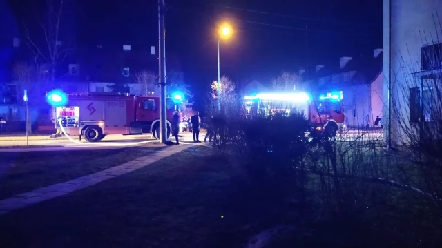 Tczew - Pożar w Dzierżążnie i na Nowowiejskiej