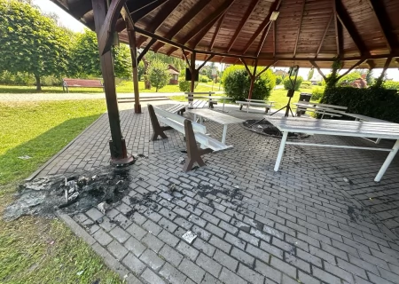 Tczew - Chuligański wybryk na Górkach. Mogli spalić wiatę