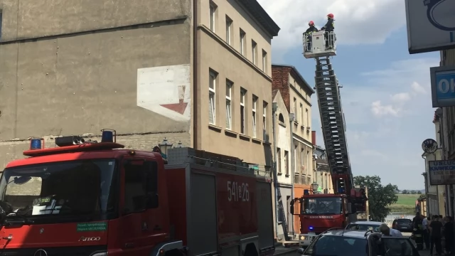 Tczew - Zadymienie w jednej z kamienic na Podgórnej