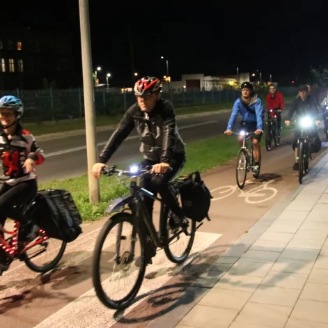 Tczew - Nocny przejazd rowerowy Świetlik