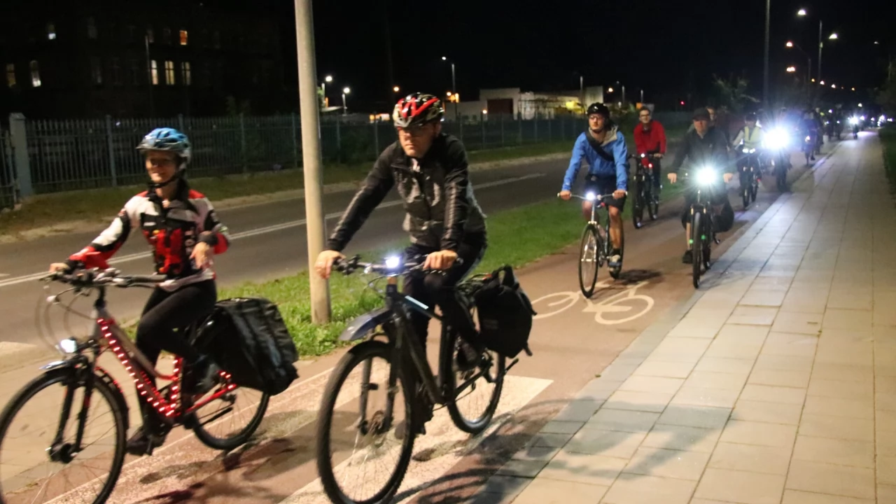 Tczew - Nocny przejazd rowerowy Świetlik