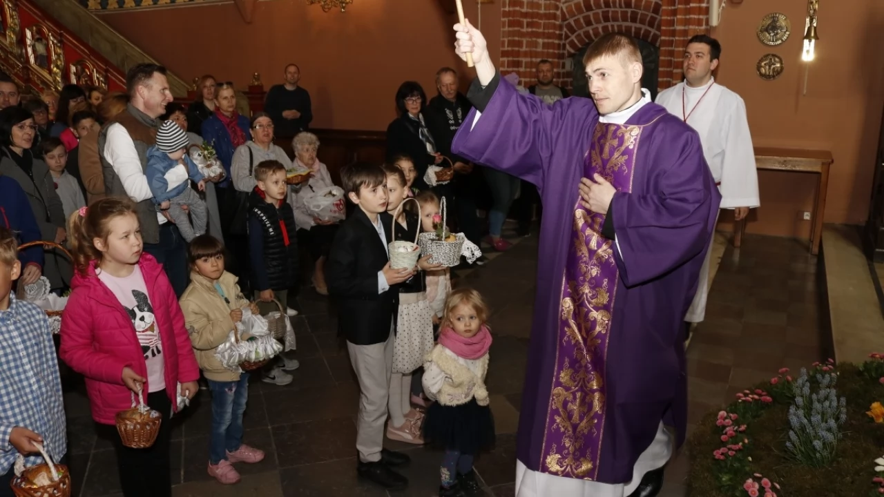 Tczew - Święcenie pokarmów w tczewskich kościołach