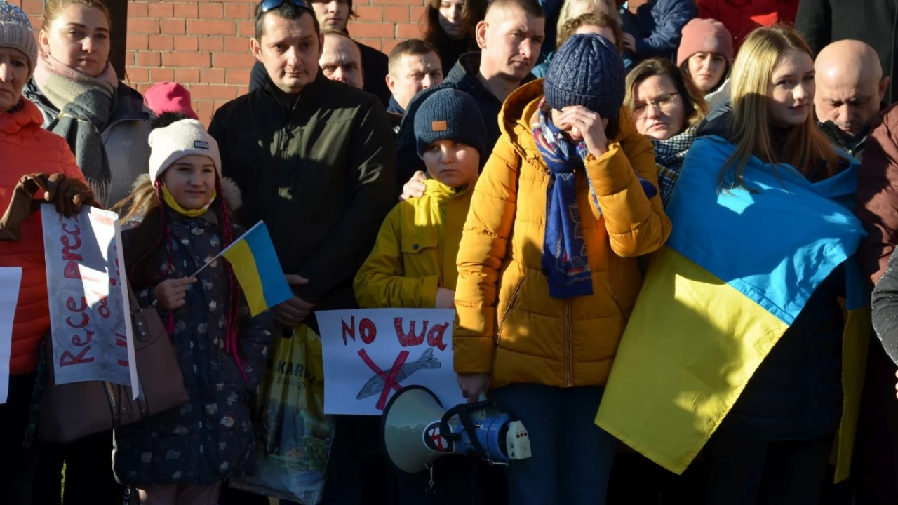 Tczew - Polacy i Ukraińcy ramię w ramię przeciw rosyjskiej agresji