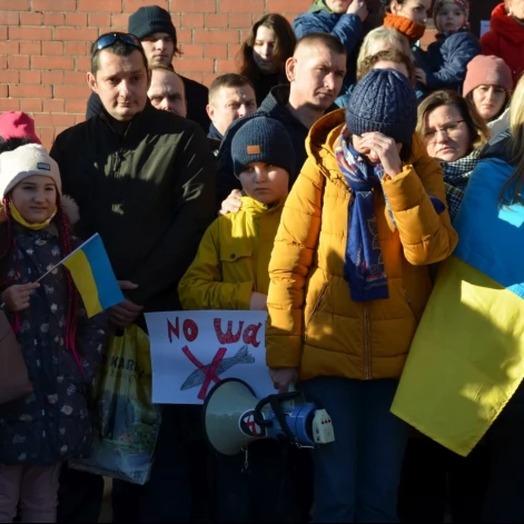 Tczew - Polacy i Ukraińcy ramię w ramię przeciw rosyjskiej agresji