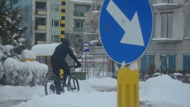 Tczew - Napadało białego puchu, jeszcze go przybędzie. Potem mróz